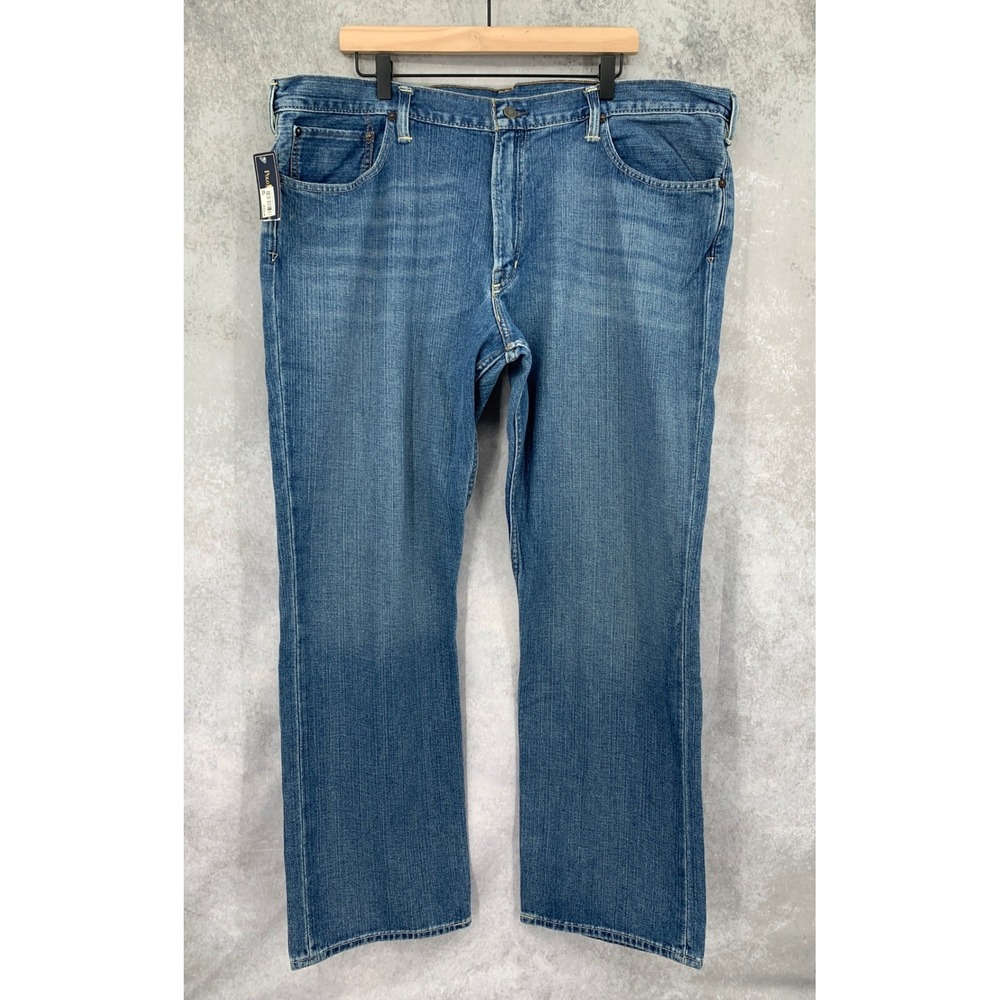 Polo Ralph Lauren Jeans Mens 42x32 Blue Classic 867 Denim Straight Leg NEW